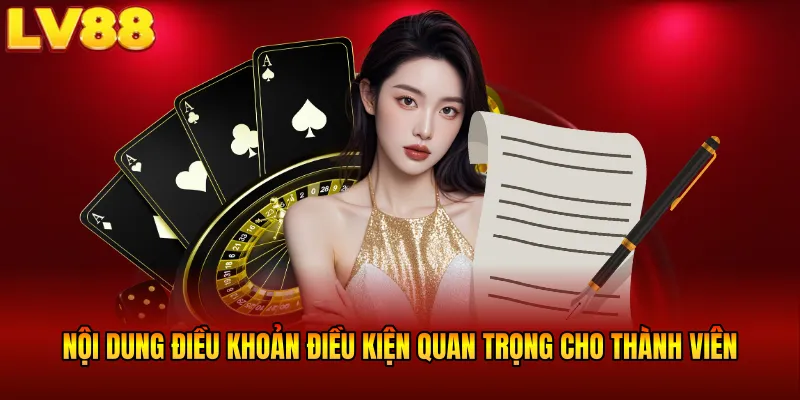 Nội dung điều khoản điều kiện quan trọng cho thành viên